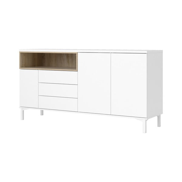 Comodă albă 176x90x49 cm Roomers – Tvilum-image-4