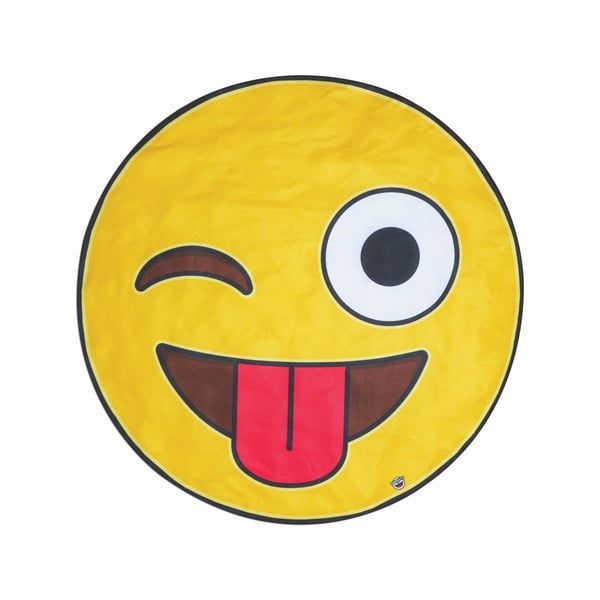 Pătură pentru plajă Big Mouth Inc. Emoji, Ø 152 cm