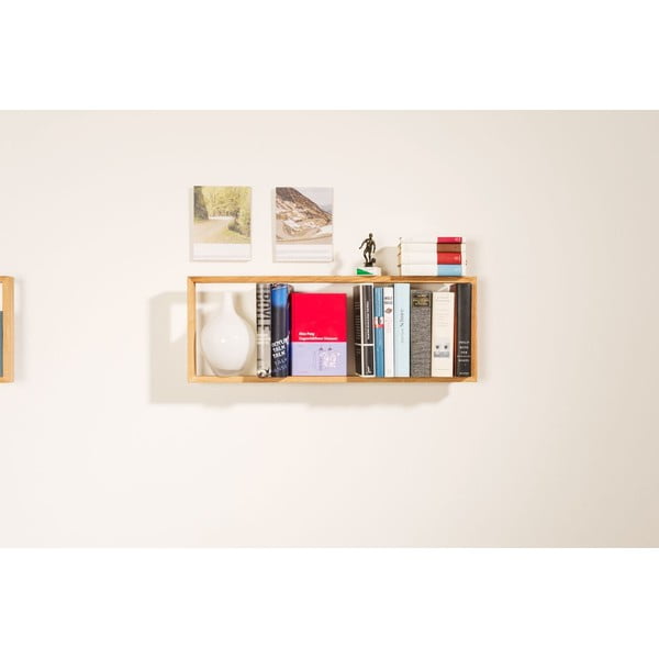 Raft de cărți din lemn de stejar das kleine b b2, înălțime 22 cm-image-4