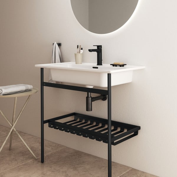 Suport pentru chiuvetă negru din metal 76x84 cm Conca – Ideal Standard-image-4