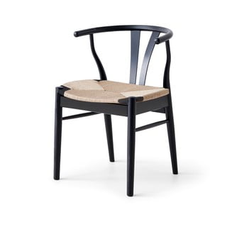 Scaun de dining negru/natural Freja – Hammel Furniture