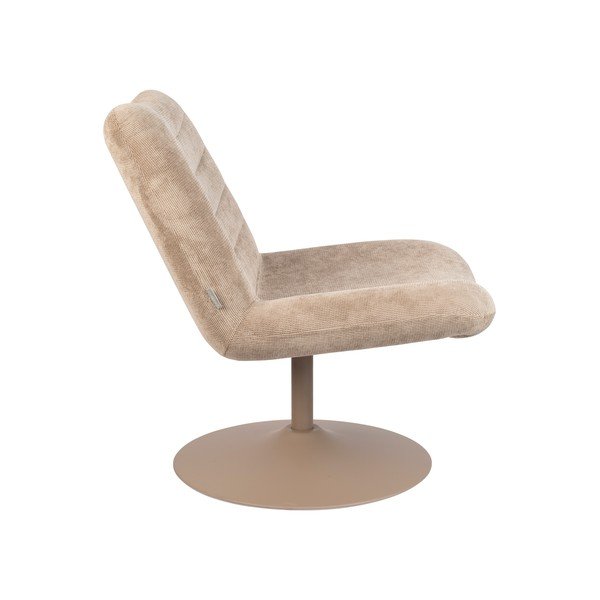 Fotoliu bej cu tapițerie din catifea Bubba – Zuiver-image-3