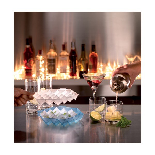 Formă din silicon pentru gheață Lékué Ice Cube, albastru-image-2