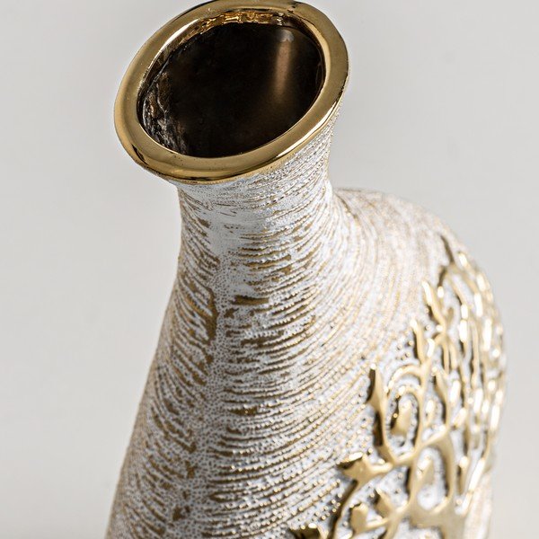 Vază aurie din ceramică Tree – Burkina-image-1