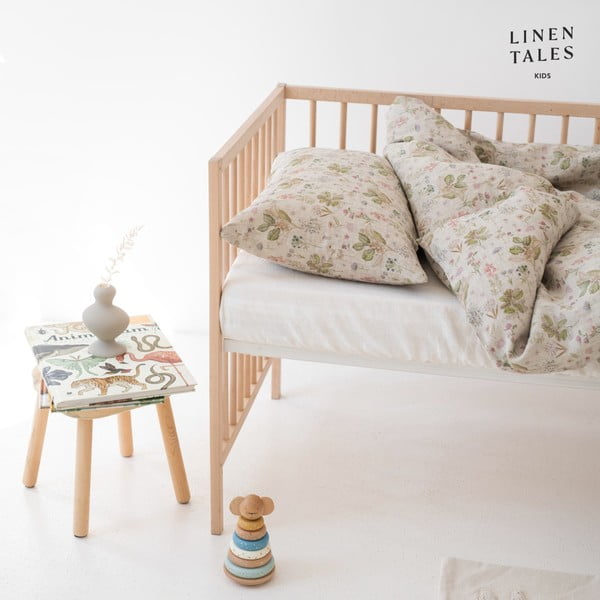 Lenjerie de pat pentru copii din in pentru pat de o persoană 140x200 cm – Linen Tales-image-2