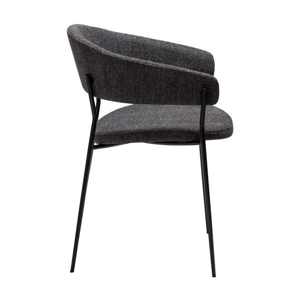 Scaun de dining negru cu cotiere Reboot – DAN-FORM Denmark-image-3