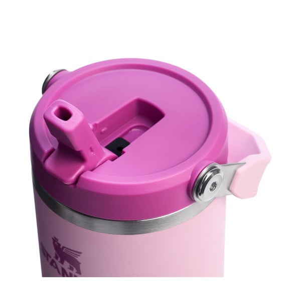 Termos roz din oțel inoxidabil 890 ml IceFlow™ Flip Straw 2.0 Tumbler Cherry Blossom – Stanley-image-3