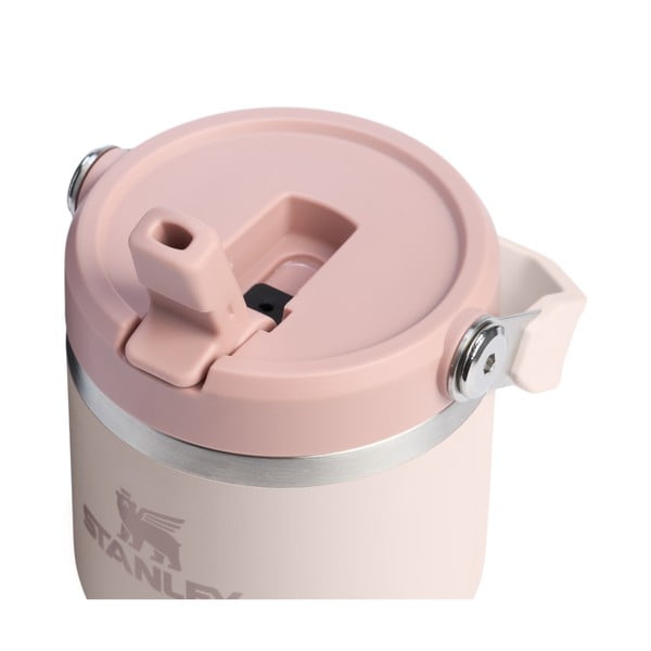 Termos roz deschis din oțel inoxidabil 600 ml IceFlow™ Flip Straw 2.0 Tumbler Rose Quartz – Stanley-image-2