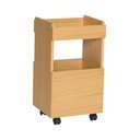 Măsuță de servire cu roți cu aspect de lemn de stejar 35x40 cm Forma – Hübsch