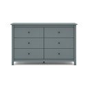 Comodă verde prăfuit din lemn de pin 130x80x45 cm Misti – Marckeric