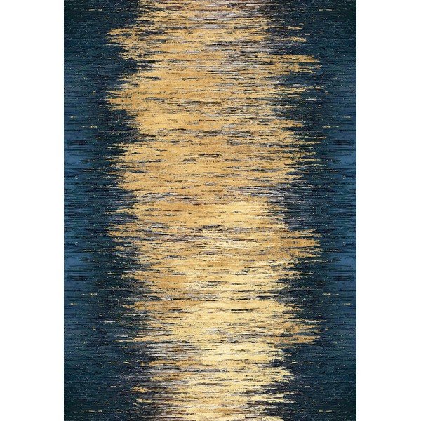 Covor galben/albastru închis lavabil 50x80 cm Goldie – Vitaus