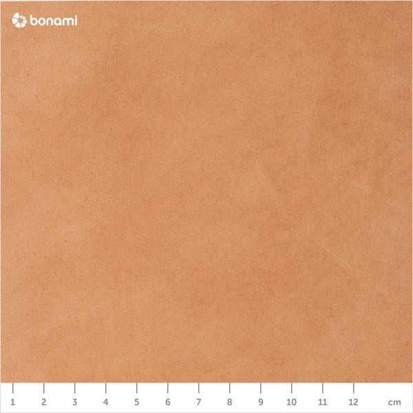 Puf cu tapițerie din piele EMKO Naïve, ø 52 cm, maro coniac-image-4