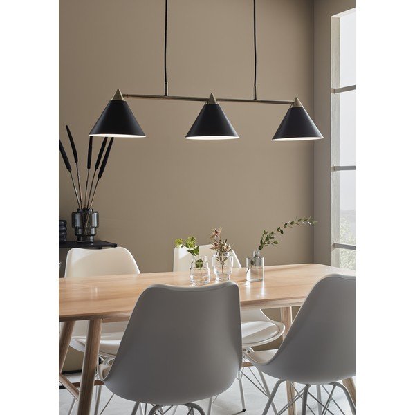Lustră cu 3 becuri Markslöjd Klint, negru-image-1
