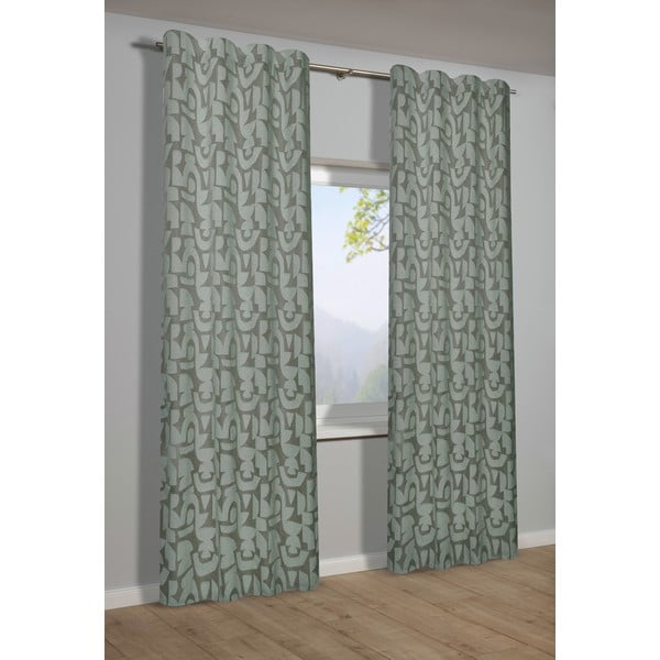 Draperie verde din jacquard 135x245 cm Dekor – Sehlbach-image-1