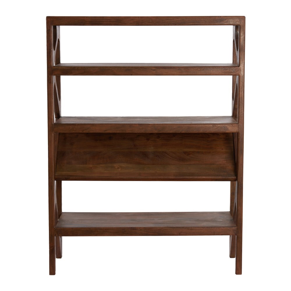 Bibliotecă maro din lemn de acacia 120x160 cm Yuki – Light &amp; Living