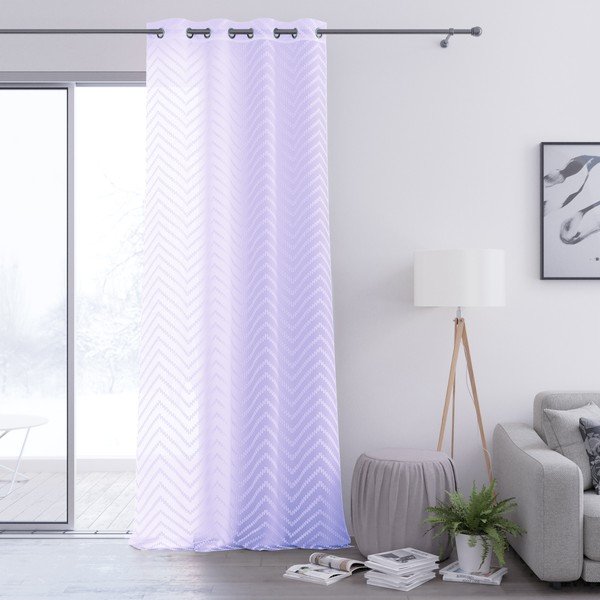Perdea AmeliaHome Molisa Eyelets, 140 x 250 cm, violet deschis-image-2