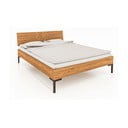 Pat matrimonial din lemn de stejar 180x200 cm Abies 2 - The Beds