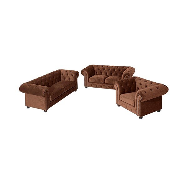 Canapea Max Winzer Orleans Velvet,196 cm, maro-image-2
