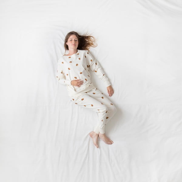 Pantaloni damă, albi, Snurk Winternuts, L-image-3