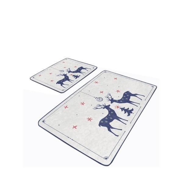 Covorașe de baie crem 2 buc. 60x100 cm – Mila Home