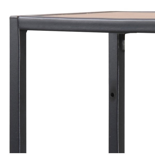 Bibliotecă de perete neagră/în culoare naturală cu aspect de lemn de stejar 75x91 cm Seaford – Actona-image-4