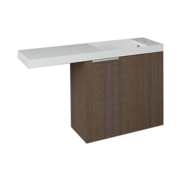 Dulap fără chiuvetă maro suspendat cu aspect de lemn de pin 50x50 cm Latus Vi – Sapho