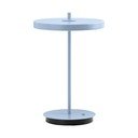 Veioză albastru-deschis LED din metal cu abajur din metal (înălțime 31 cm) Asteria Move – UMAGE