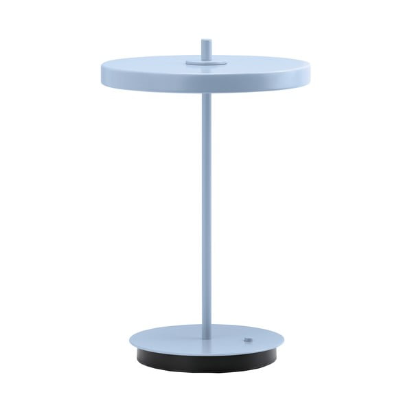 Veioză albastru-deschis LED din metal cu abajur din metal (înălțime 31 cm) Asteria Move – UMAGE