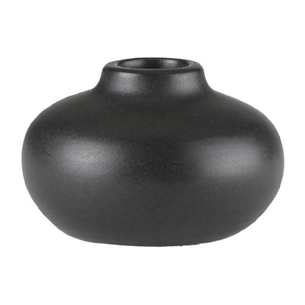 Sfeșnic din ceramică A Simple Mess Telma, ⌀ 8,5 cm, negru