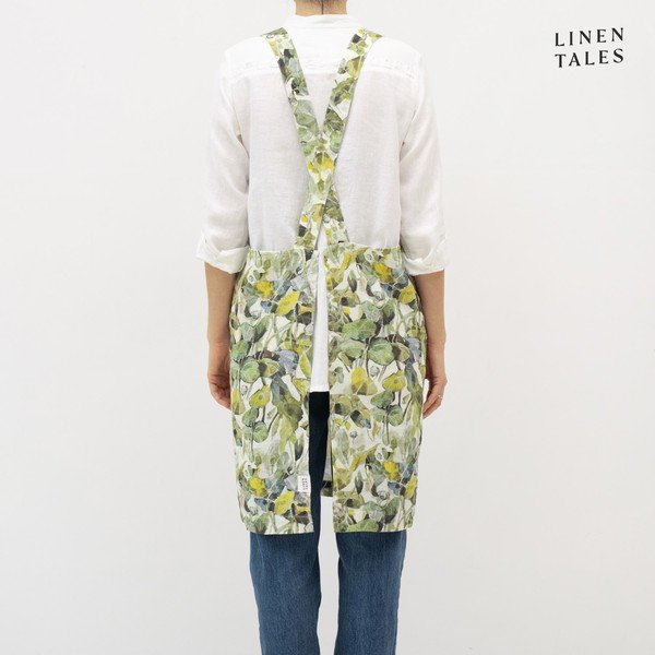 Șorț din in Khaki – Linen Tales-image-1