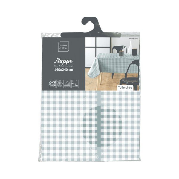 Față de masă lavabilă 160x160 cm Mini Vichy – douceur d'intérieur