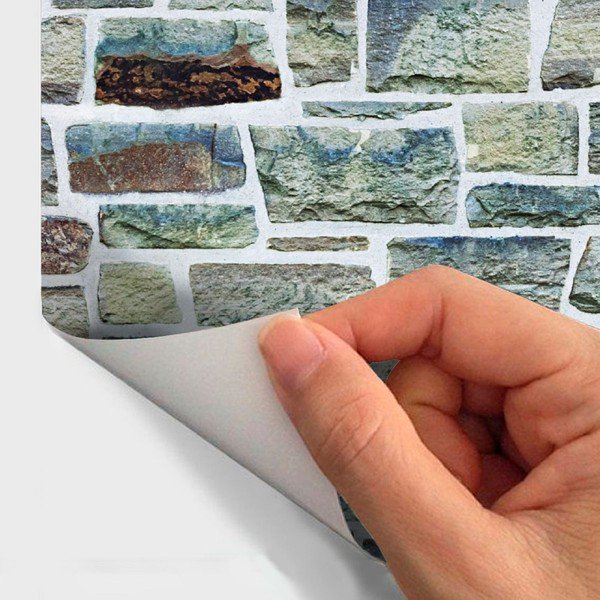 Autocolant pentru perete Ambiance Camargue Stone, 40 x 40 cm-image-1