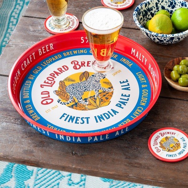 Tavă din metal ø 33 cm Old Leopard Brewery – Rex London-image-1