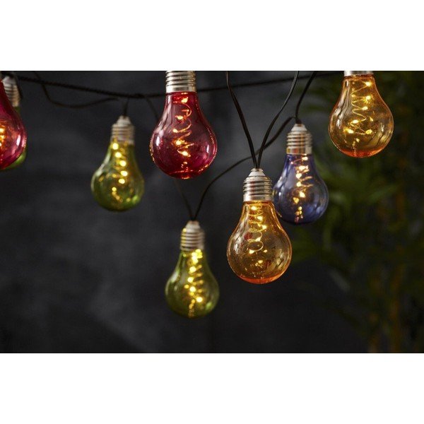 Șirag luminos solar LED pentru exterior Star Trading Glow, multicolor, lungime 1,9 m-image-1