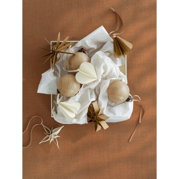 Ornamente de Crăciun 4 buc. din hârtie 6,5 cm Kazary – Blomus-image-2