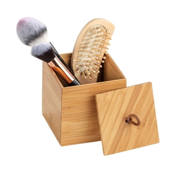 Cutie din bambus cu capac Wenko Terra, lățime 9 cm-image-1