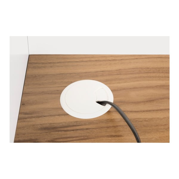 Birou TemaHome Volga Walnut, alb-image-4