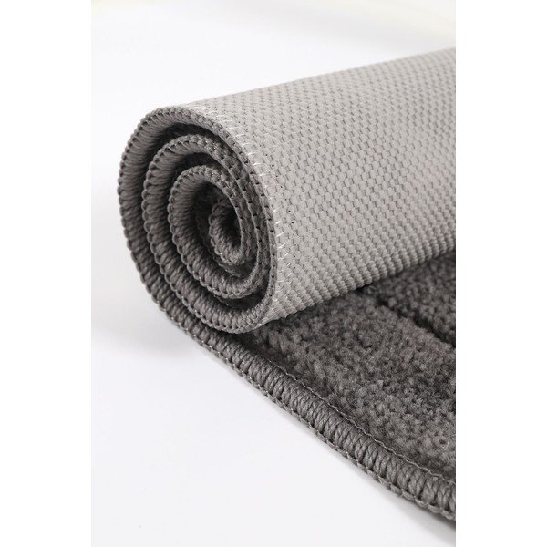 Covorașe de baie gri-antracit 2 buc. 50x80 cm Kareli – Foutastic-image-4