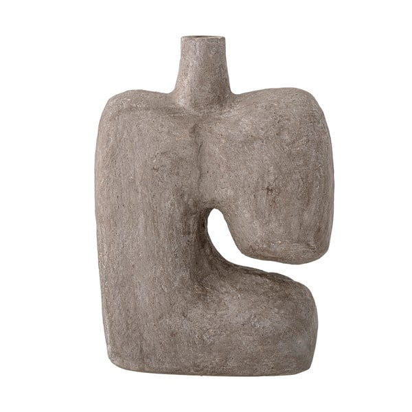 Vază decorativă din hârtie Bloomingville Banael, înălțime 36 cm, gri-image-4