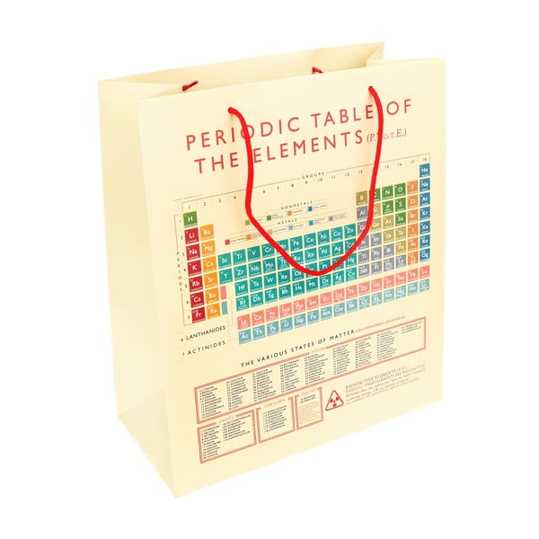 Pungă de cadou 29x34 cm Periodic Table - Rex London