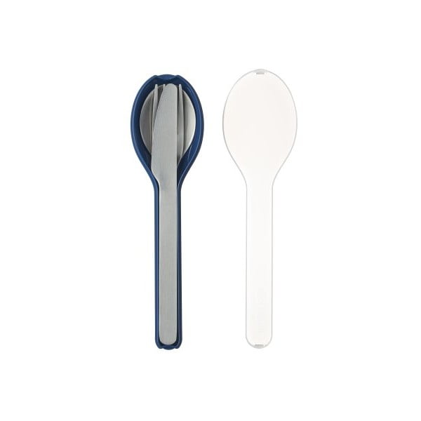 Set tacâmuri de voiaj din 3 piese în cutie albastră Mepal Ellipse-image-2