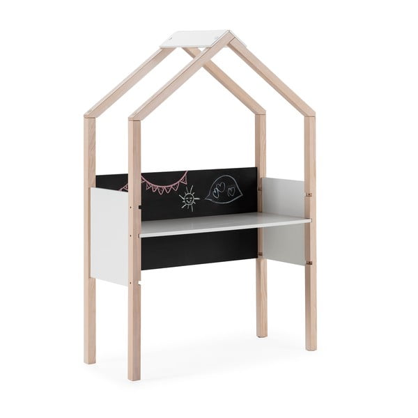 Birou de copii din lemn de pin 40x100 cm Roxana – Marckeric-image-2