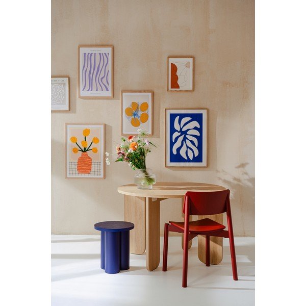 Scaun de dining roșu stivuibil Wem – noo.ma-image-4