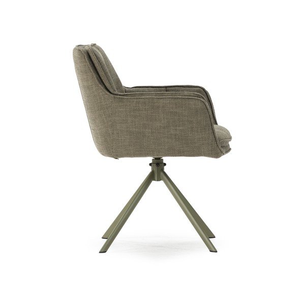 Set de scaune de sufragerie verde 2 buc. tapițat Keiko – Marckeric-image-3