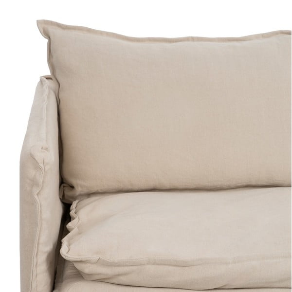 Canapea crem cu tapițerie din in 180 cm – Ixia-image-4