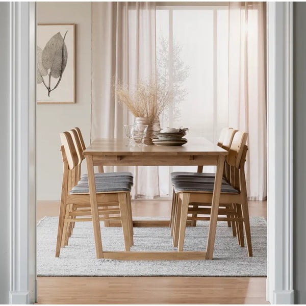 Masă pliantă în decor de stejar Rowico Colonsay, 215 x 96 cm-image-1