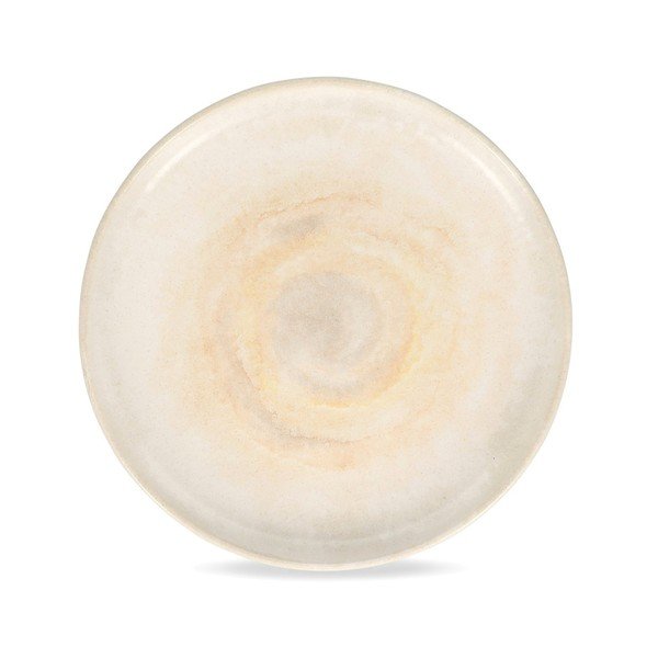 Farfurie bej pentru desert  din gresie ø 22 cm Aquarel – S|P Collection