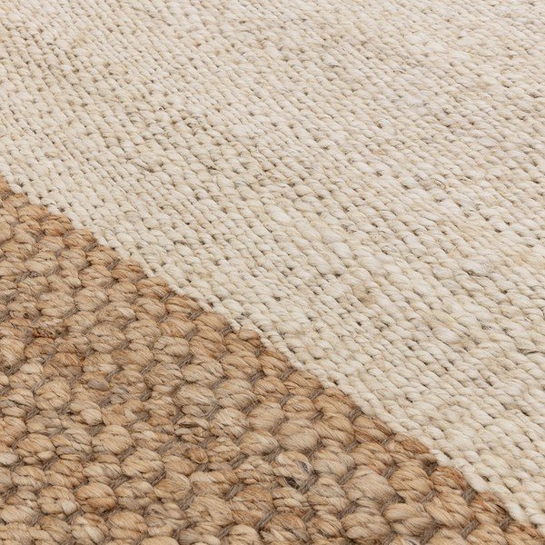 Covor bej reversibil/țesut manual din iută 120x170 cm Cedar – Asiatic Carpets-image-2