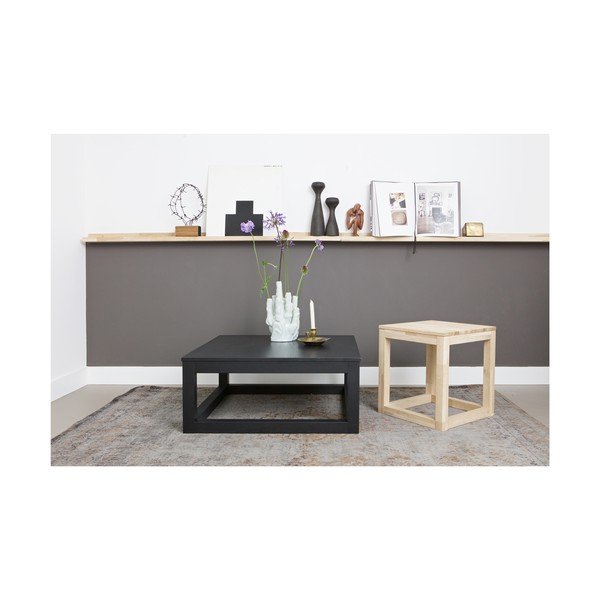 Măsuță de cafea din lemn WOOOD Nikki Wout, negru-image-3