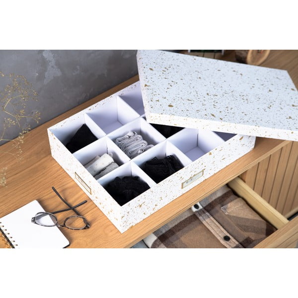 Cutie cu compartimente Bigso Box of Sweden Jakob, auriu-alb-image-1
